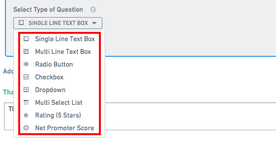 Types of Questions for website surveys