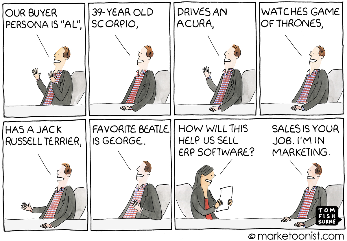 Sales and Marketing Persona comic